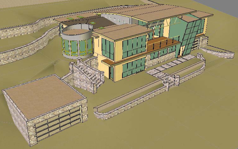 Lakeside Addition & Wholehouse Remodel, ENR architects, Granbury, TX 76049 - Birdseye 